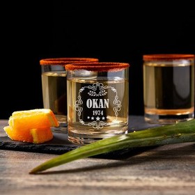 Resim İsim ve Tarih Yazılı Likör Shot Bardağı 