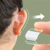 Resim 60 Adet Görünmez Elf Kulak Yapıştırıcıları, Rol Yapma ve Yüz Şekillendirme için Hipoalerjenik Destek Yapıştırıcıları - Şeffaf Dikey Düzelticiler için Üniseks 
