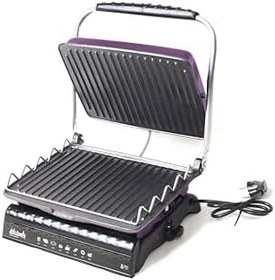 Resim Ultra Plus Organik Demir Döküm Izgara& Tost Makinası Lila Izgara Aparatlı,Fırçalı,Yağdanlık 