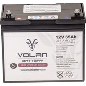 Resim Volan Battery 12 Volt Deepycle 35 Amper Engelli Aracı Aküsü 