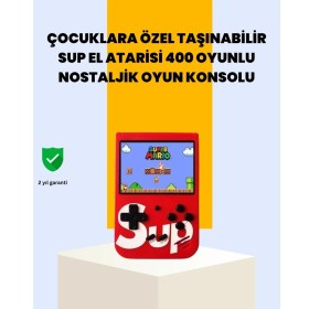Resim Hexa 400 Oyunlu Taşınabilir Retro El Konsolu 