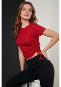 Resim Lela Bayan Bluz 5864010 Kırmızı (534549072) Kırmızı 