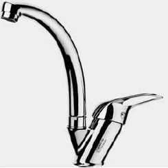 Resim Güney - Vista Mix Kuğu Lavabo Bataryası(Klasik Kuğu Borulu) 