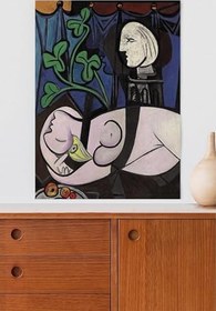 Resim Postermanya (pster20020) Yeşil Yapraklar Ve Büst - Pablo Picasso Sanatsal Poster 90 x 130 