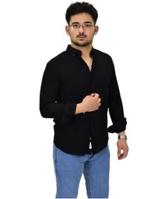 Resim Erkek Spor Silim Fit Uzun Kol Gömlek G5033 Bgl-st04492 Siyah 