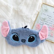 Resim Disney Stitch Kadınlar için Karartma Uyku Maskesi - Sevimli Çizgi Film Buz Jeli Tasarımı, Nefes Alabilen Kumaş, Seyahat ve Gece Kullanımına Elastik Uyum, Tüy Yok, Pil Gerekmez, Rahat Gece Uykusu, Yumuşak Dokulu Kumaş 
