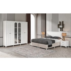 Resim Roma 6 Kapaklı Komple Mdf Yatak Odası Takımı 