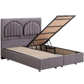 Resim Walter İkili Set, Walter Tek Kişilik Baza Başlık Seti - Antrasit 90 x 200 