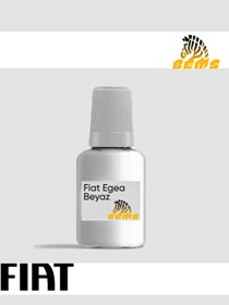 Resim AKZONOBEL Fiat Egea Beyaz Çizik Ve Taş Izi Giderici Rötuş Boyası 30ml. Ve Rötüş Çeliği 