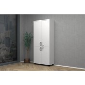 Resim Vena Tam Kapak Dolap 80x35x185cm Beyaz 