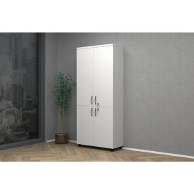 Resim Vena Tam Kapak Dolap 80x35x185cm Beyaz 