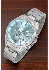 Resim Ferrucci Function Erkek Kol Saati Gümüş-mavi Renk Fcf.14075fm.06 Bileklik Hediye Sdfer119 Gümüş - Mavi 