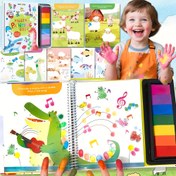 Resim 60 Sayfa DIY Boyama Kitabı - 3-6 Yaş Çocuklar için 7 Toksik Olmayan Renkli, Doğum Günü, Yılbaşı, Ramazan, Okula Dönüş Hediyesi, Sınıf Aktiviteleri İçin Renk Eğitimi Kitap Seti (60/120 Sayfa) 