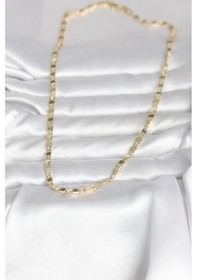 Resim Cm 14k Gold Renk Arpa Model 45 Cm Kadın Kolye - Ebj260207w39466 Renkli 