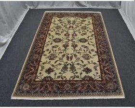 Resim Zehra Abla Halı El Dokuma 4m2 Şaheser Serpme Dallı Çiçekli Uşak Yün Halı 5962 Bej-160 x 250 