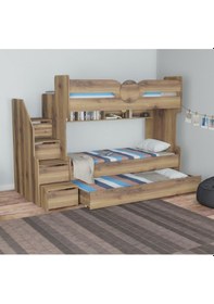 Resim 2Aevmoduler Mdf 3 Kişilik Ranza 1.Kalite 