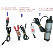 Resim 12 Volt Çakmaklık Ve Akü Maşalı Dalgıç Mazot Aktarma Sıvı Trans 