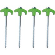 Resim Homyl 4x Çadır Kazıkları Aksesuarları Kırılmaz Yeşil Yeşil 