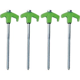 Resim Homyl 4x Çadır Kazıkları Aksesuarları Kırılmaz Yeşil Yeşil 