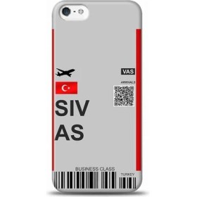 Resim Marselit iPhone 6 Plus Sivas Uçak Bileti Tasarımlı Telefon Kılıfı-Ub2 