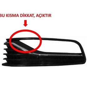 Resim VW Polo 2015-2017 Sol Sis Farı Izgarası Çerçevesi Krom 6C0854661C 