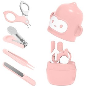 Resim Shineyee Bebek Tırnak Bakım Seti - 4 Parça, Kokusuz Ve Güvenli, Maymun Şeklinde Saklama Kutusu Pembe/mavi 