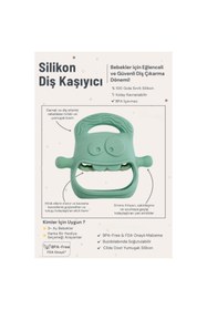 Resim NW NessiWorld Koyu Yeşil Bebek Silikon Diş Kaşıyıcı 