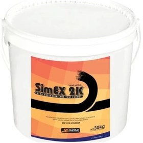Resim Simex 2k Bitüm Esaslı, Çift Komponentli, Bitümlü Su Yalıtım Malzemesi 
