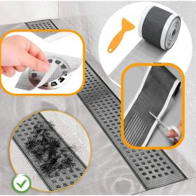 Resim Neler Geldi Neler 4 mt 10 cm Kesilebilir Yapışkanlı Çok Amaçlı Süzgeç Bant Gider Süzgeci ve Sineklik Yaması Tamir Kiti 