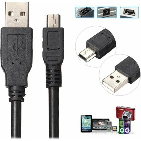 Resim Wozlo 5 Pin Mini USB Mp3 Mp4 Kamera Navigasyon Ps3 Dualshock Kol Şarj Kablosu 1.8mt 