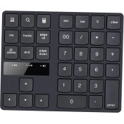 Resim 2.4 Ghz 35 Tuşlar Bluetooth Kablosuz Sayısal Tuş Takımı Numpad Dizüstü Pc Için Numpad 