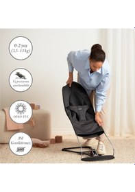 Resim Babybjörn Oyuncaklı Balance Soft Ana Kucağı Woven Jersey Tri-fabric Dark Grey 