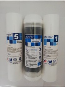 Resim Purefer Açık Kasa Su Arıtma Cihazı Tek Carbonlu 3 Lü Set (349359268) 