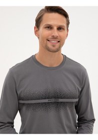 Resim Pierre Cardin Erkek Koyu Gri Pijama Takım 50322634-vr080 Koyu Gri 