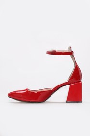 Resim Fast Step Hakiki Deri Kadın Kalın Topuklu Ayakkabı 064ZA113 