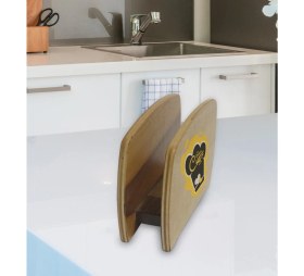 Resim BK Kişiye Özel Güzel Chef Tasarımlı Lüks Ahşap Peçetelik-8 