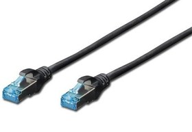 Resim Assmann DK-1521-030/BL Patch Kablo, F-Utp, Cat. 5E, 3 Metre, Awg 26/7, Siyah Renk 
