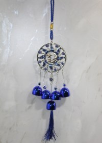 Resim River World Seri Ay Nazar Boncuğu Çan Metal 