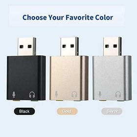 Resim Cankypu USB Harici Ses Kartı 7.1 USB - 3.5mm krofon Adaptörü Ses Kartı krofon ı Stereo PC Laptop için Sürücüsüz 