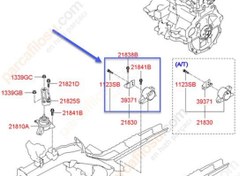 Resim Hyundai i20 Motor Takoz Sol [Orjinal,] (218301J300) 