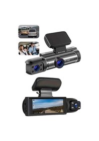 Resim Araç Kamerası Black Box Çift Kameralı Ekranlı Full Hd Sürüş Kamer 