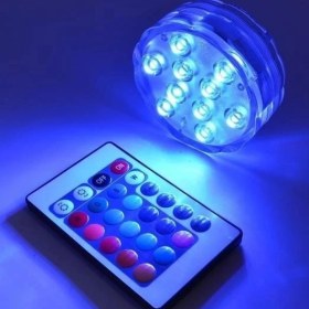 Resim Su Geçirmez Kumandalı Renk Değiştiren Rgb Su Altı LED Lamba Spot 