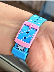 Resim Cockpit Mavi Kalpli Kız Çocuk Kol Saati 