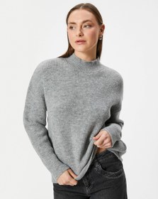 Resim Basic Dik Yaka Oversize Kazak 