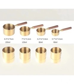 Resim Eco Lounge 4'lü Ahşap Saplı Ölçü Kaşığı 