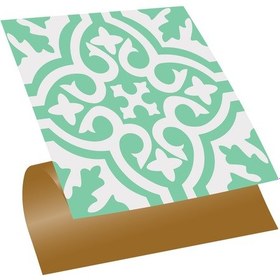 Resim Tink KENDİNDEN YAPIŞKANLI YEŞİL SOLO DESENLİ PVC KARO 30X30 CM 