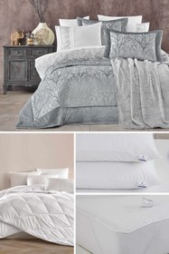 Resim ELART Bahar Çeyiz Paketi 16 Parça Gri - Gri / Standart 