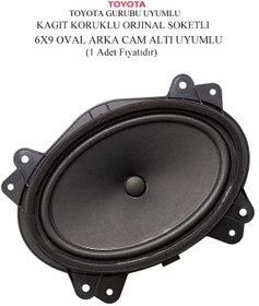 Resim Toyota Corolla Camry Arka Cam Altı Oval Hoparlör Orjinal Soketli 