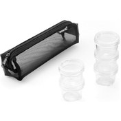 Resim Jeemson Kamp Ve Piknik İçin Taşınabilir Baharat Şişesi Seti - 5'li Sızdırmaz Saklama Kabı Şeffaf 