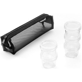 Resim Jeemson Kamp Ve Piknik İçin Taşınabilir Baharat Şişesi Seti - 5'li Sızdırmaz Saklama Kabı Şeffaf 